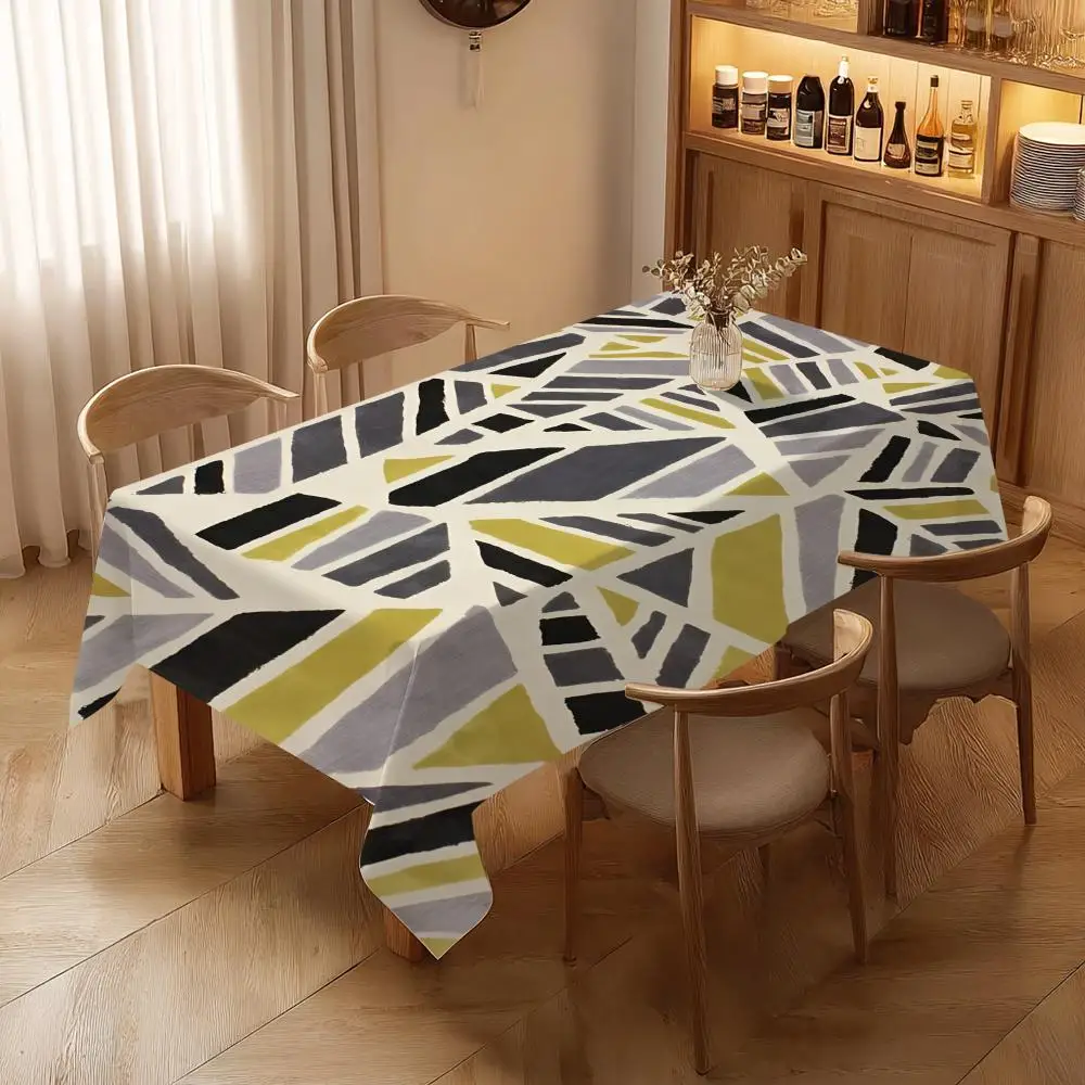 Glazed Broken Texture Table Cloth Home Party Picnic Dining Room Kitchen Desktop Dust-proof Decorative Table