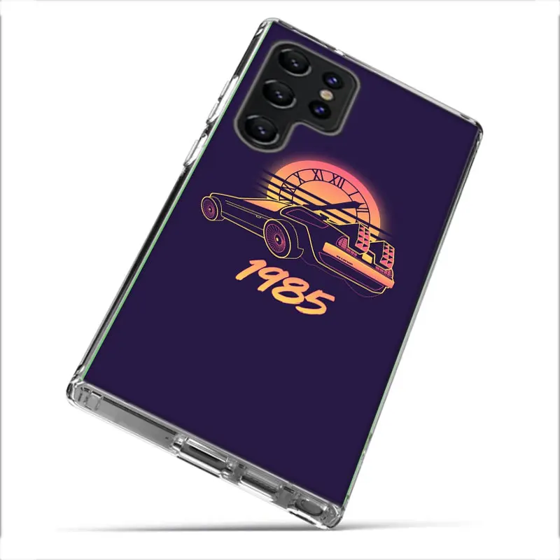 Back To The Future Clear Phone Case For Samsung Galaxy S21 S20 S23 FE S24 S22 Ultra Capa S10 S9 S8 Plus S10E Cover Shell Coque