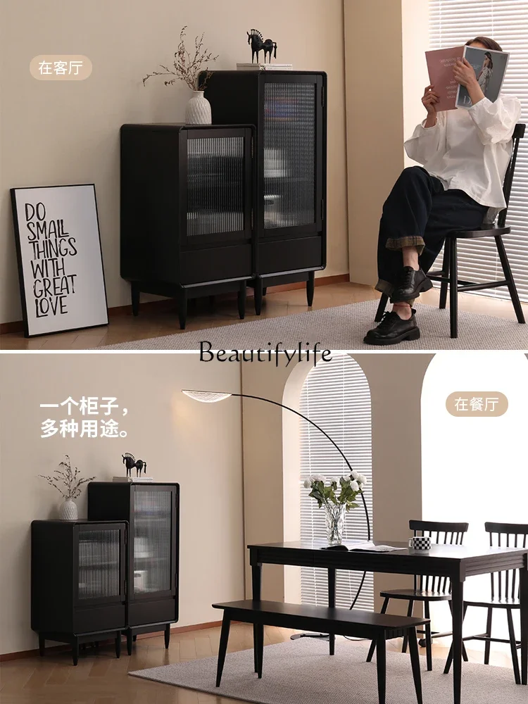 Whole house furniture Solid Wood Sideboard Nordic Living Room Modern Minimalist Tea Cabinet