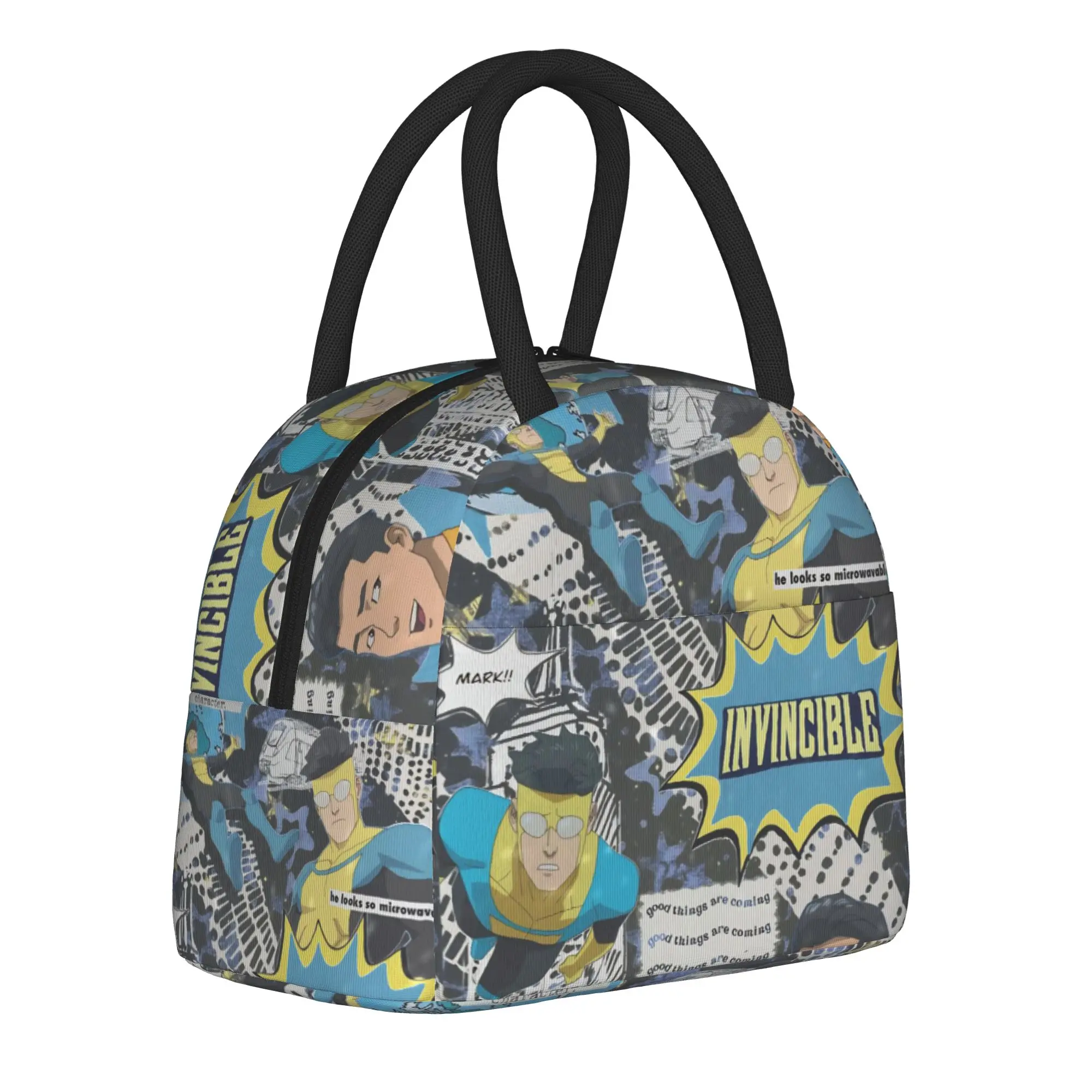 Invincibles Comic Thermal Insulated Lunch Bag for Picnic  Portable Food Container Bags Men Women Thermal Cooler Food Box