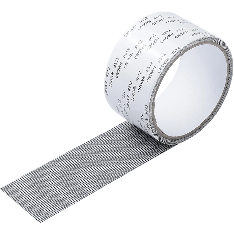 Window Screen Repair Tape Self Adhesive Mesh Tape Net Door Fix Patch Anti Insect Mosquito Mesh Broken Holes Repairing Mesh