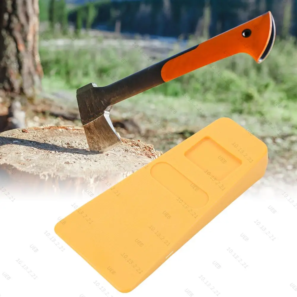 Cuñas de tala con púas de plástico para cortar y estabilizar árboles, portátiles, reutilizables, con guía para caída inversa