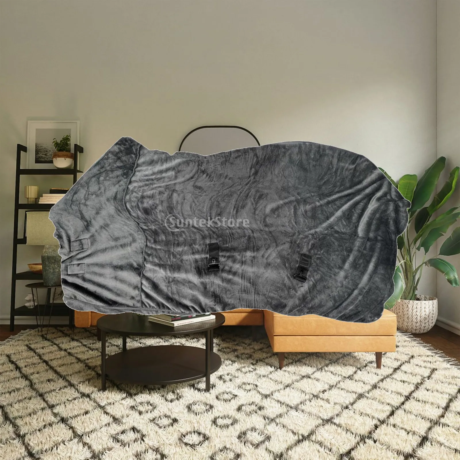 Ultra Soft Fleece Horse Blanket Secure Fit Orthopedic Equestrian Rug for Horses Winter Stable Use