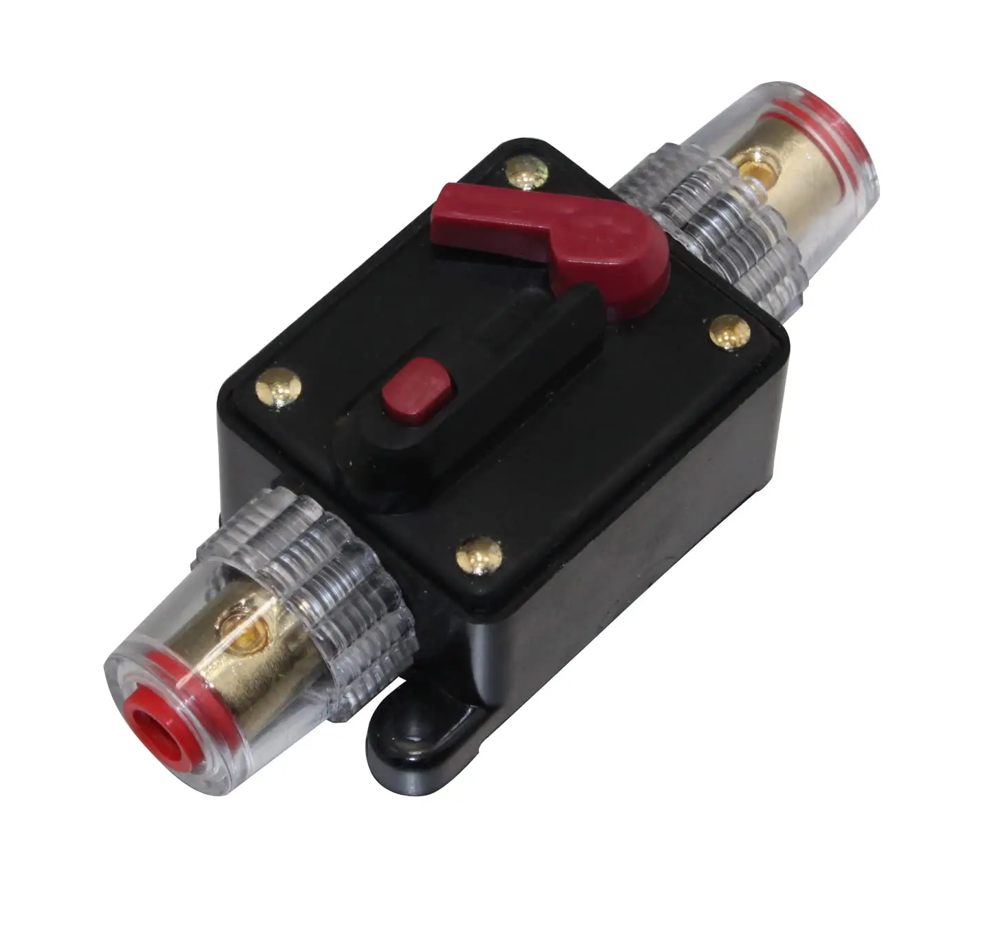 200A Car Audio Inline Circuit Breaker Fuse Holder for 12-48V Protection for 4Ga 8Ga Power Cable CB-04-200A