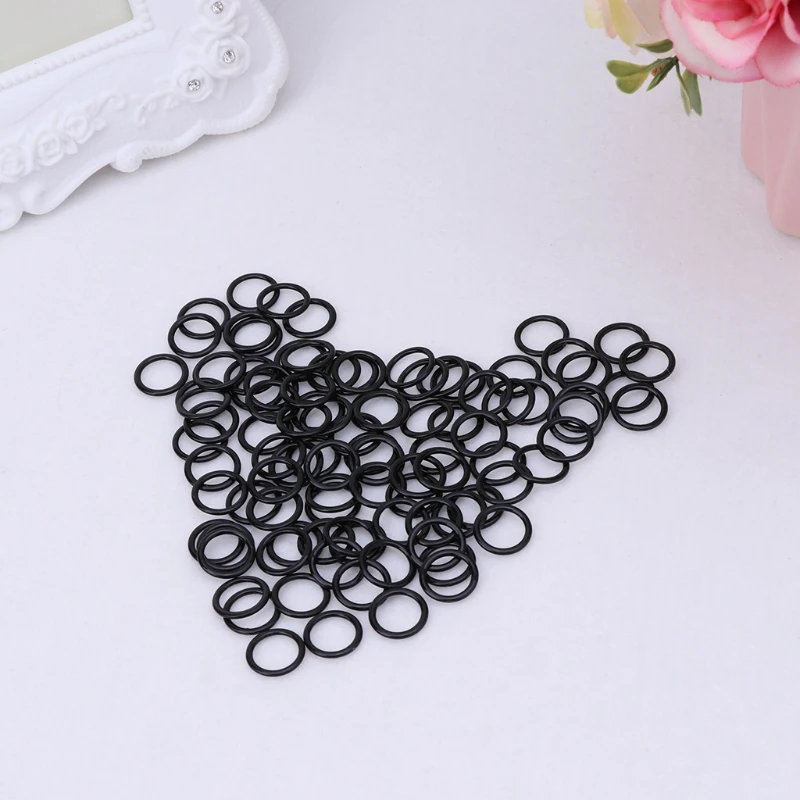 100pcs reggiseno in metallo regolatore cinturino Slider O Ring Lingerie forniture cucito artigianale fai da te