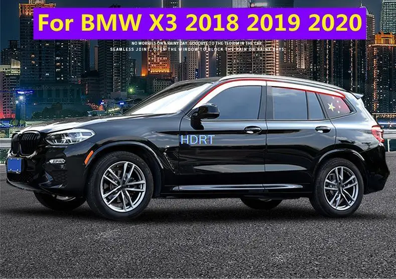 

For BMW X3 2018 2019 2020 ABS Chrome Window Visor Deflector Visors Shade Sun Rain Guard Smoke Cover Shield Awning Trim Car Style