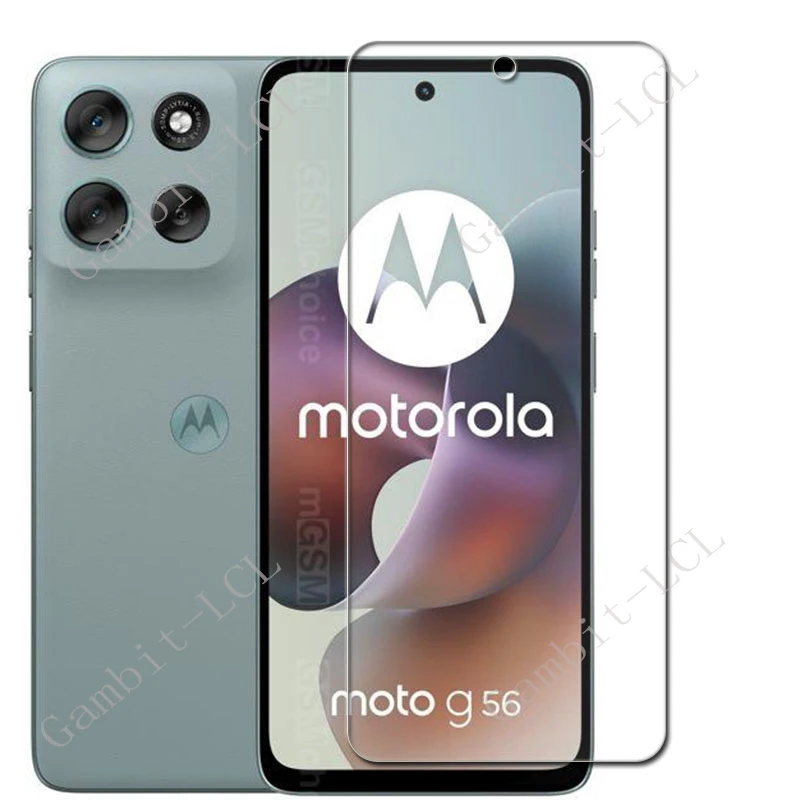 4PCS กระจกนิรภัยสําหรับ Motorola Moto G56 ป้องกันฟิล์ม MotorolaMotoG56 MotoG56 6.72 "ป้องกันหน้าจอ