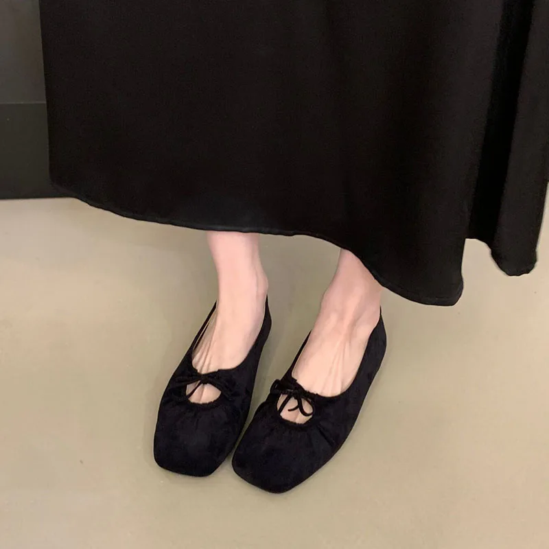 Modische Schmetterlingsknoten-Mary-Jane-Schuhe für Damen, neue Slip-On-Schuhe, flache Damenschuhe. – Detail 8