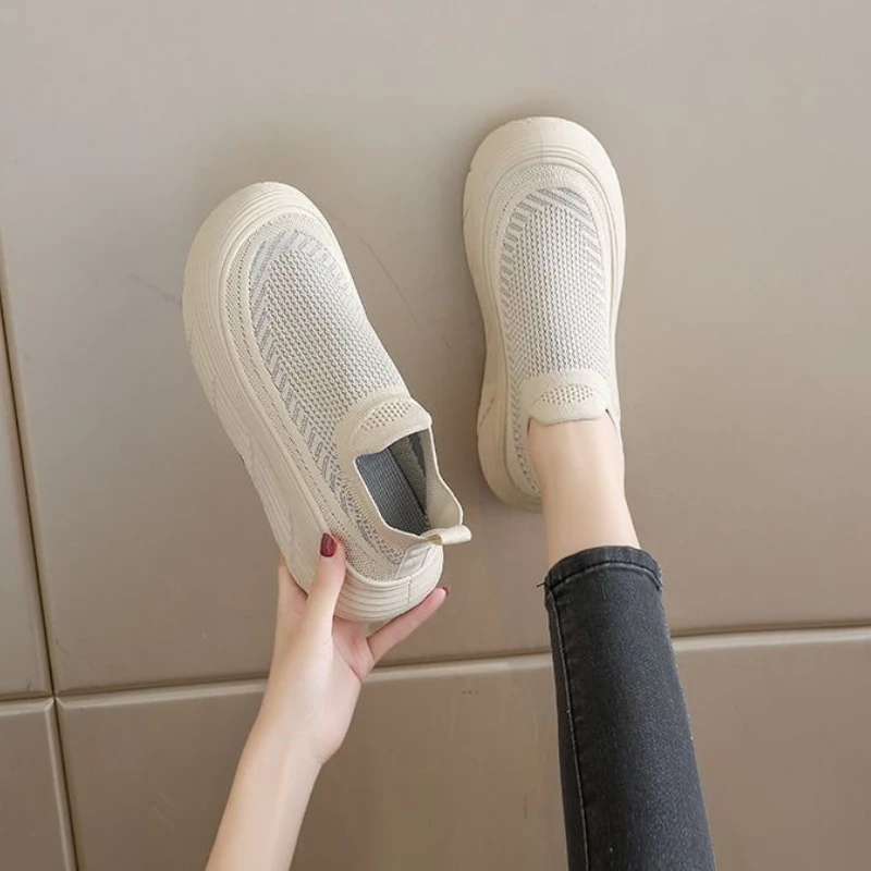 

Mesh Breathable High on Platform Women's Shoes Comfortable and Elegant Cheap Trends 2025 Offer Y2k Fashion Ladies Footwear Sale