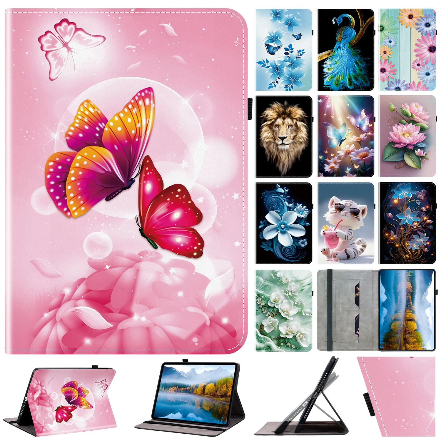 Leather Case For Lenovo Idea Tab 11inch P12 Pro 12.7 Y700 4th 5th 2025 Case P11 Pro Gen 2 11.2 11.5 2023 P11 J606F Tablet Cover