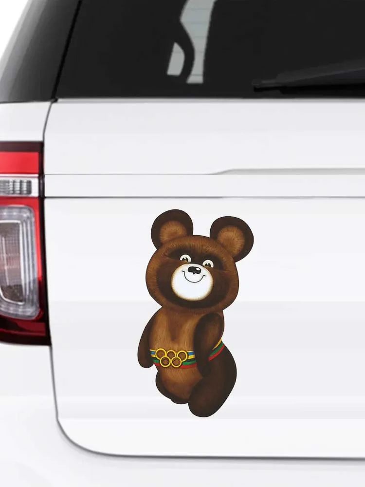 N822# Self-adhesive Decal For Moscow Bear Car Sticker Waterproof Auto Decors on Bumper Rear Window Laptop
