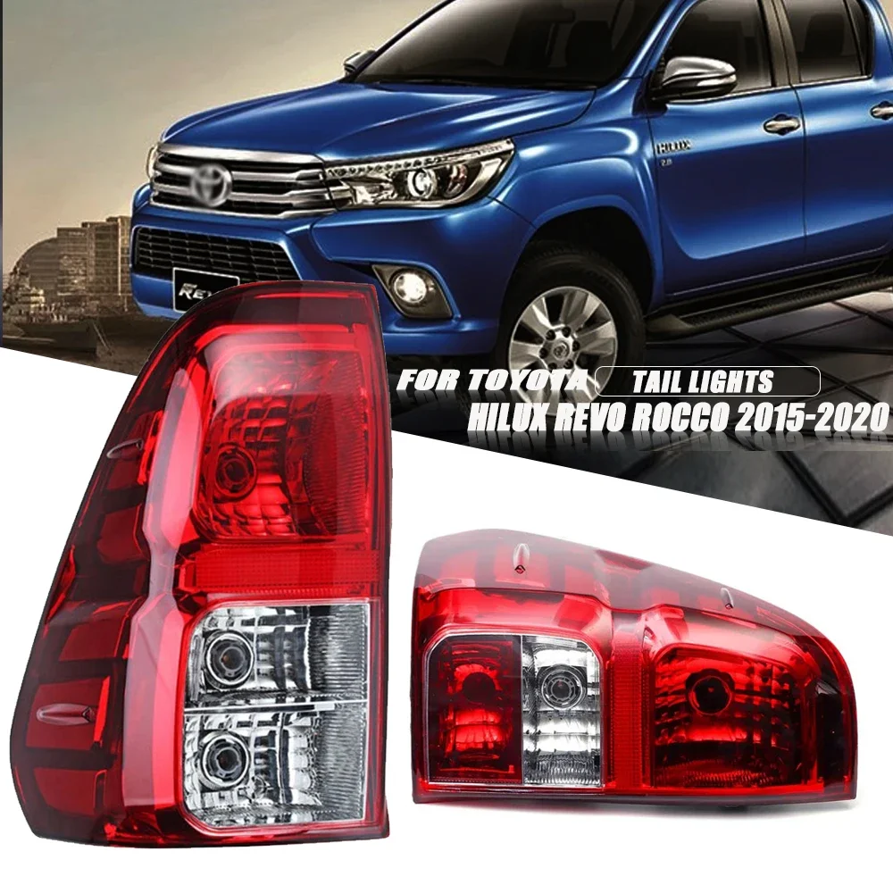 

Left Tail Lamp For Toyota Hilux 2015 2016 2017 2018 2019 2020 With Wiring Rear TailLight Brake Light Car Accessories No Bulb