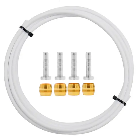BH90 자전거 브레이크 호스, 산악 MTB 유압 디스크 브레이크 튜브, 2.5M 커넥터 삽입 올리브 세트, 흰색 BH90 자전거 브레이크 호스, 산악 MTB 유압 디스크 브레이크 튜브, 2.5M 커넥터 삽입 올리브 세트, 흰색