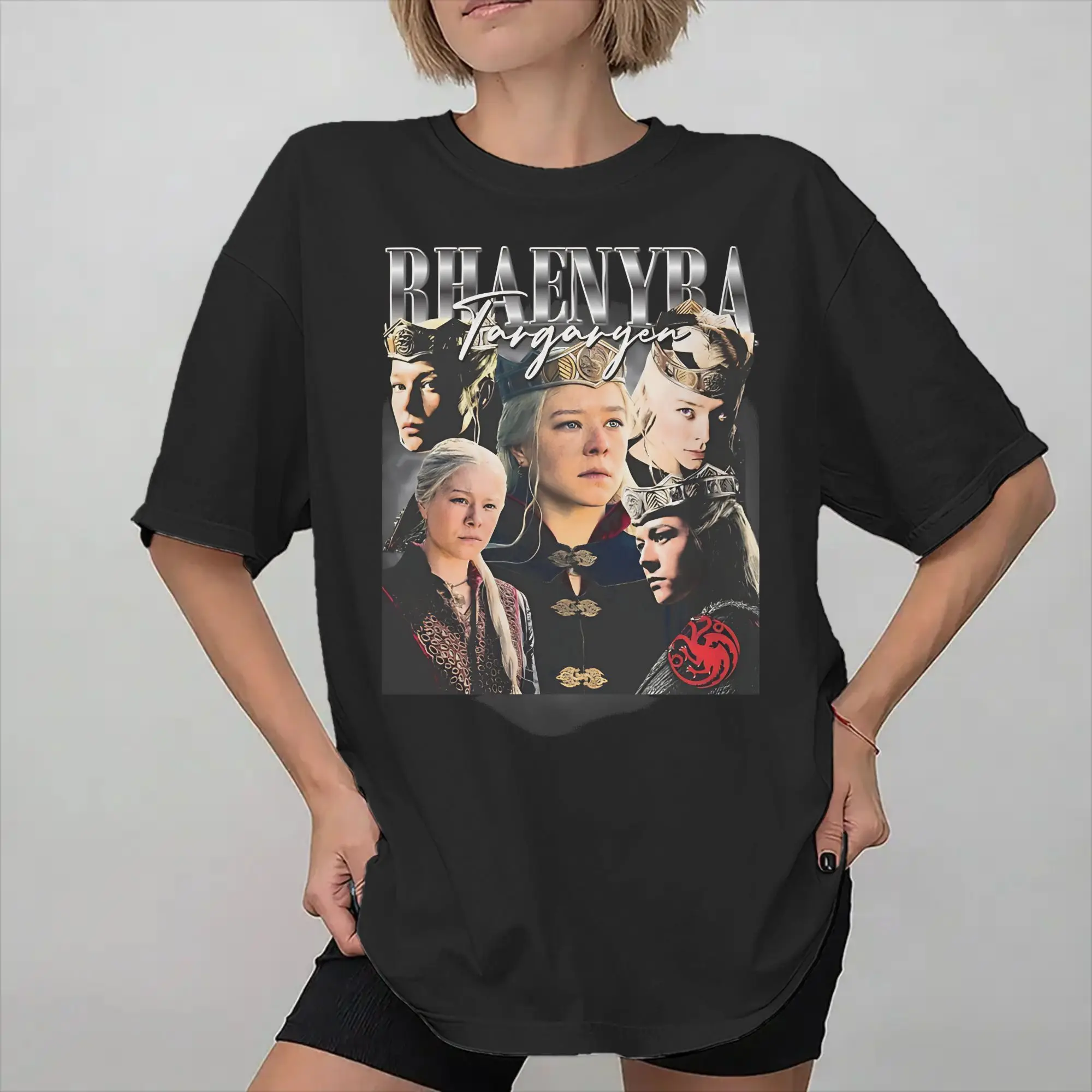 Rhaenyra Targaryen Houses of the Dragons Outfit Men Women T Shirt 100% Cotton Tee Graphic Print  T-shirt Clothing