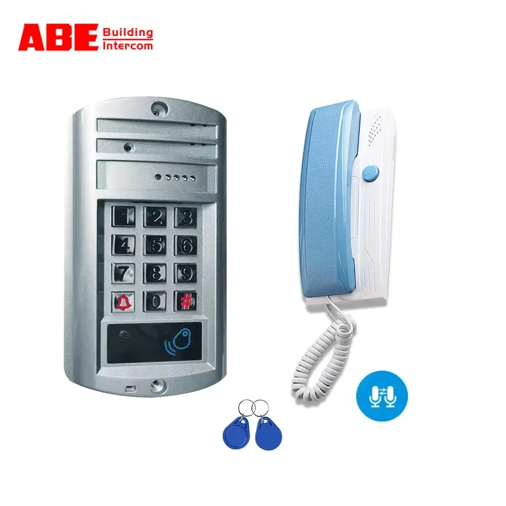 2 Wire intercom system  Audio Door Phone  for multi apartments high buildings