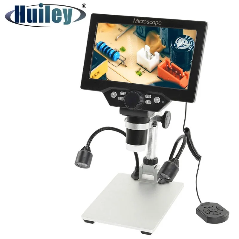 

Digital Microscope 1200x Magnification With Seven-Inch High-Definition Display Remote Control Industrial Video Microscope