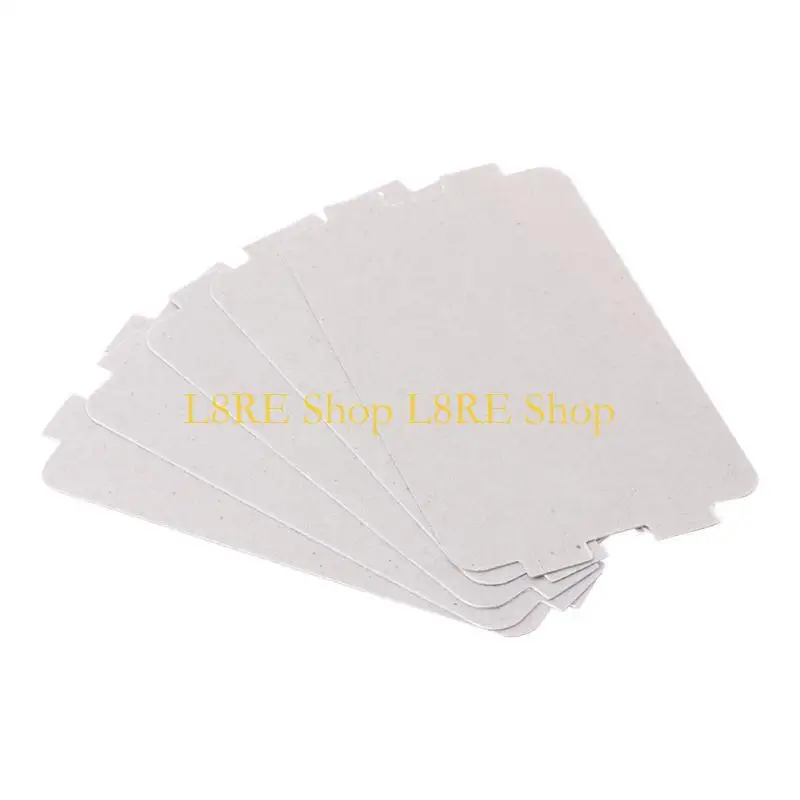L8RE 5Pcs Microwave Oven Mica Plate Sheet Thick Replacement Part 107x64mm For Midea