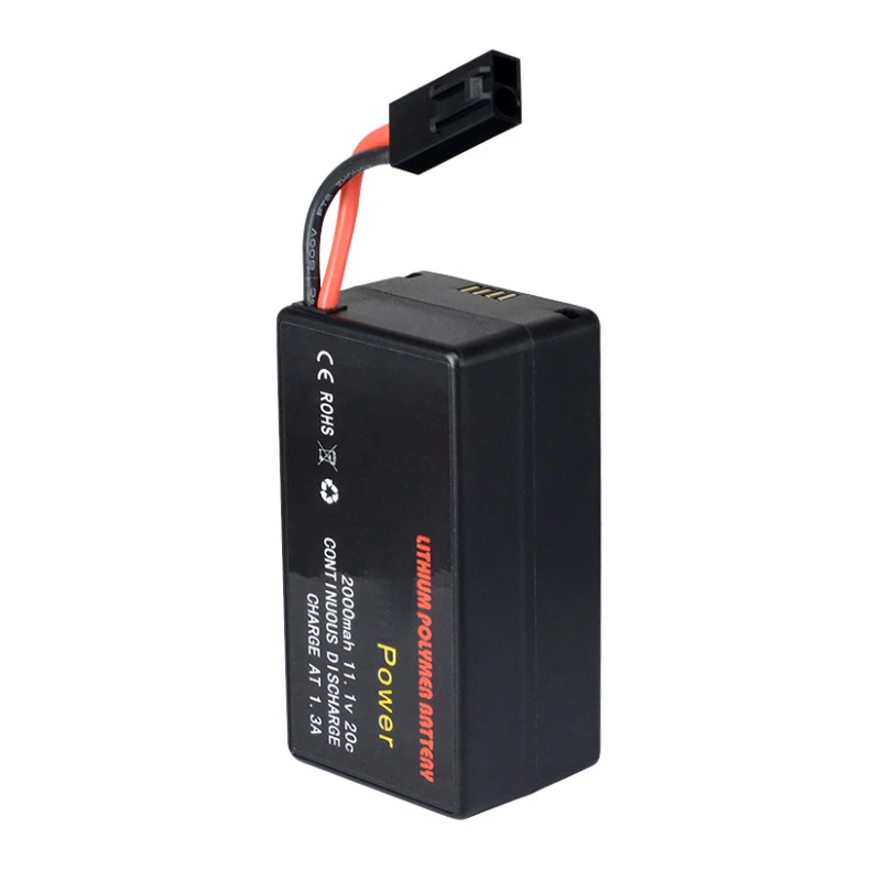 For Drone Battery 11.1V 2000mAh Recyclable High Power Lipo Battery Designed for Parrot AR.Drone 2.0 Quadcopter Long Flight Time