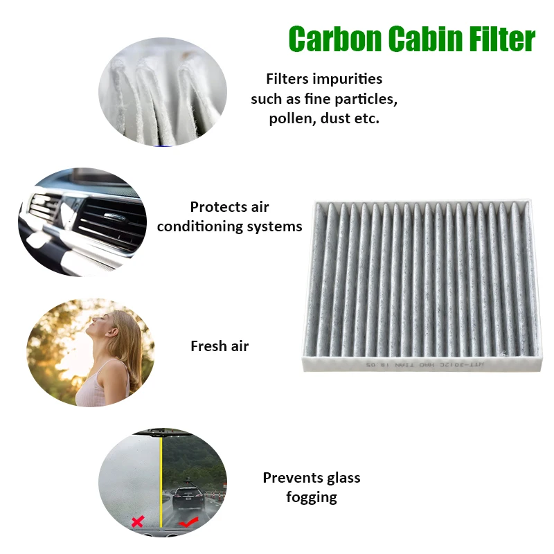 Car Cabin Air Filter For INFINITI QX50 2.0 2018- NISSAN KICKS 1.5 SYLPHY 1.6 RENAULT CAPTUR TCe 240 270 2019-