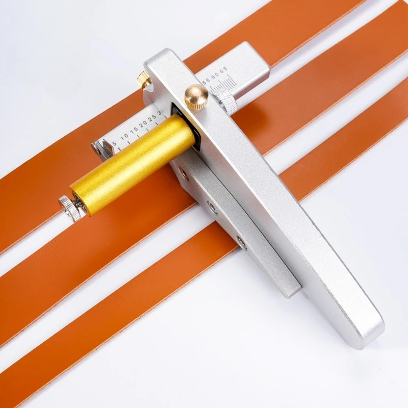 Belt Cutting Machine DIY Accessories Aluminum Alloy Material Leather Strip Cutting Machine Adjustable Width and Thickness