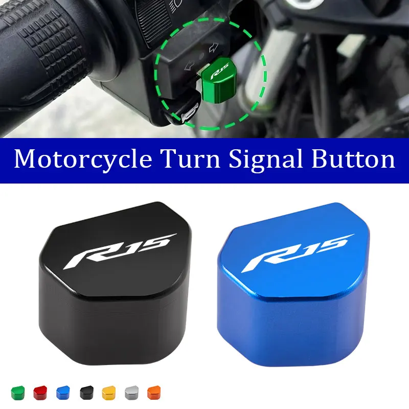 For YAMAHA YZF R15 YZFR15 R15 V3 YZF-R15 Accessories CNC Aluminum Motorcycle Switch Button Turn Signal Switch Key Cap