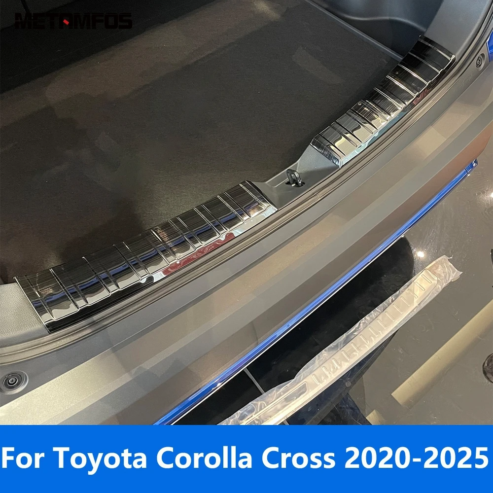 

Car Accessories For Toyota Corolla Cross 2020 2021 2022 2023 2024 2025 Rear Trunk Bumper Foot Plate Door Sill Scuff Guard Plate