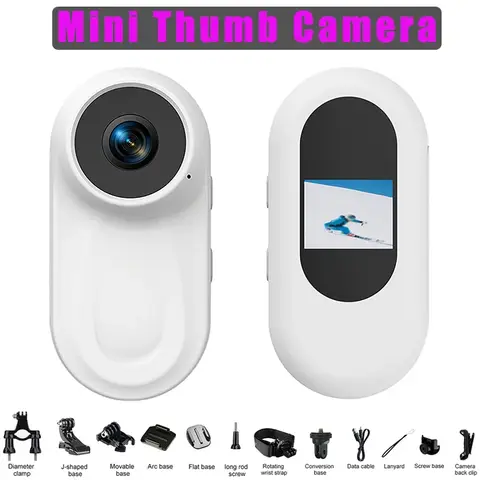 1080P 128GB 카메라 소형 WiFi 무선 디지털 비디오 휴대용 엄지 포켓 액션 스포츠 미니 카메라 사이클링 자기 레코더