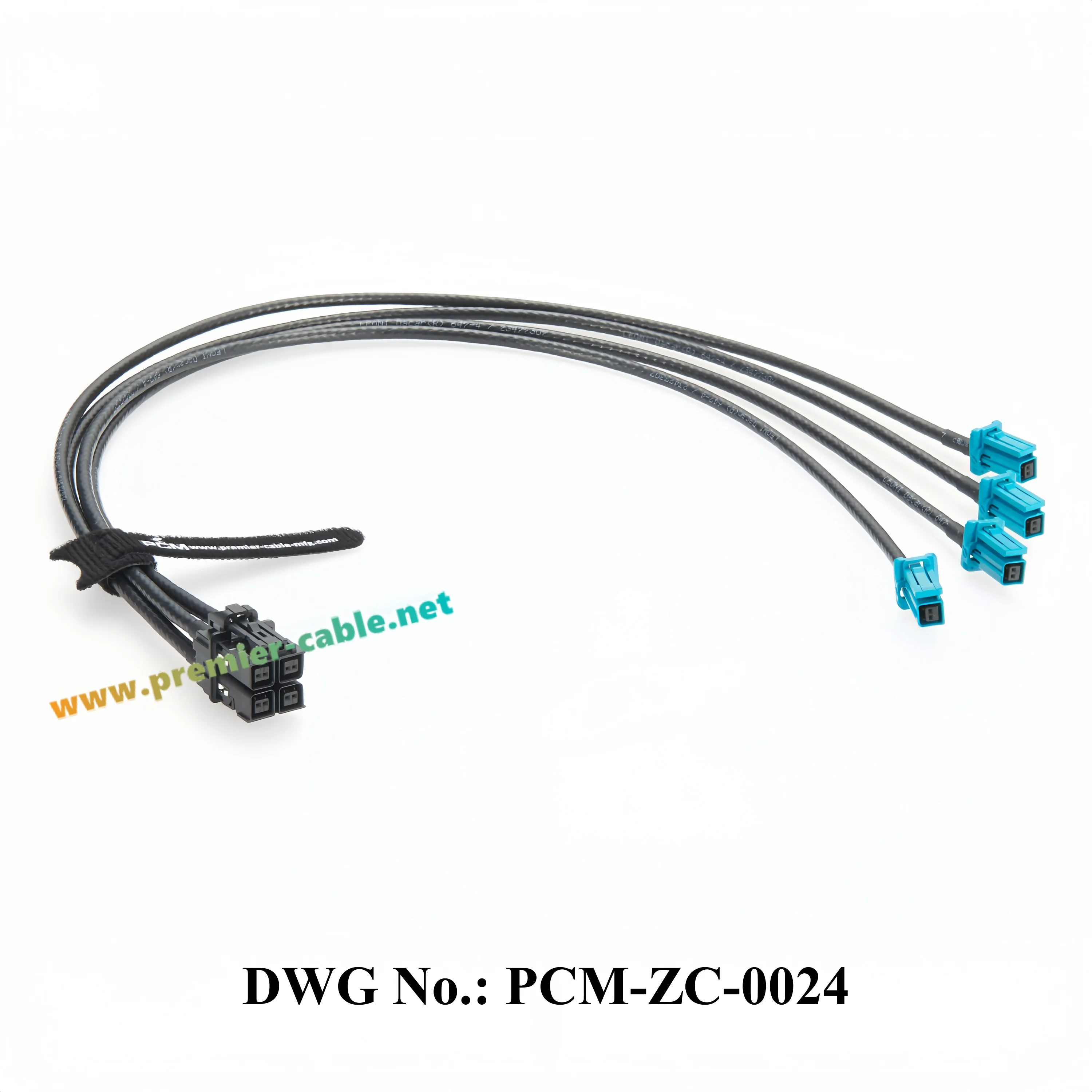 4-in-1 MATEnet Gigabit Fahrzeug-Ethernet-Kabelbaum, Original TE 4-Port MATEnet Kfz-Verbindungskabel 2394102 -1 bis 2302510 -9 – Detail 5