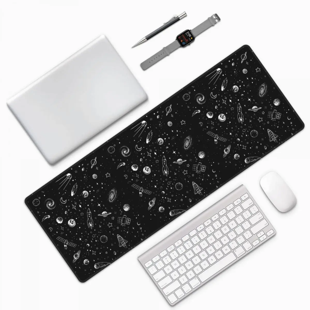 Space Large Mouse Pad Computer Keyboard Mouse Mat Gamer PC Laptop Desk Mat Office Accessories Table Mats