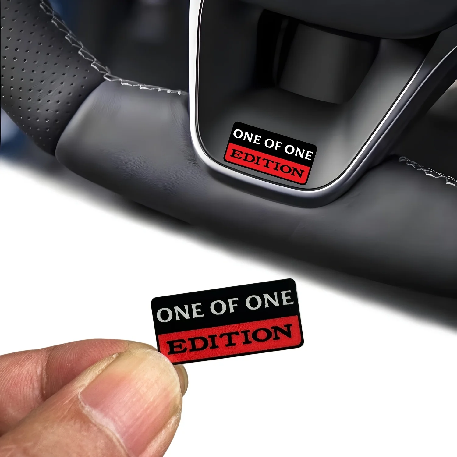 2Pcs/Set ONE OF ONE EDITION Waterproof Vinyl Stickers Badge Decals For Car Body Window Auto Exterior Styling Decor Accessories