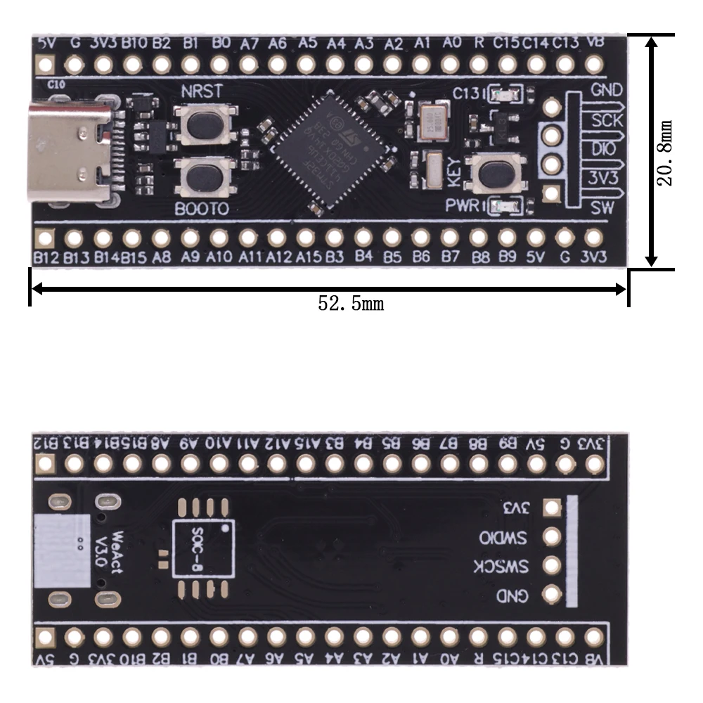 최소 시스템 개발 보드, STM32F103C8T6, STM32F103C6T6, ARM STM32, STM32F401, STM32F411 + ST-LINK V2 다운로드 프로그래머