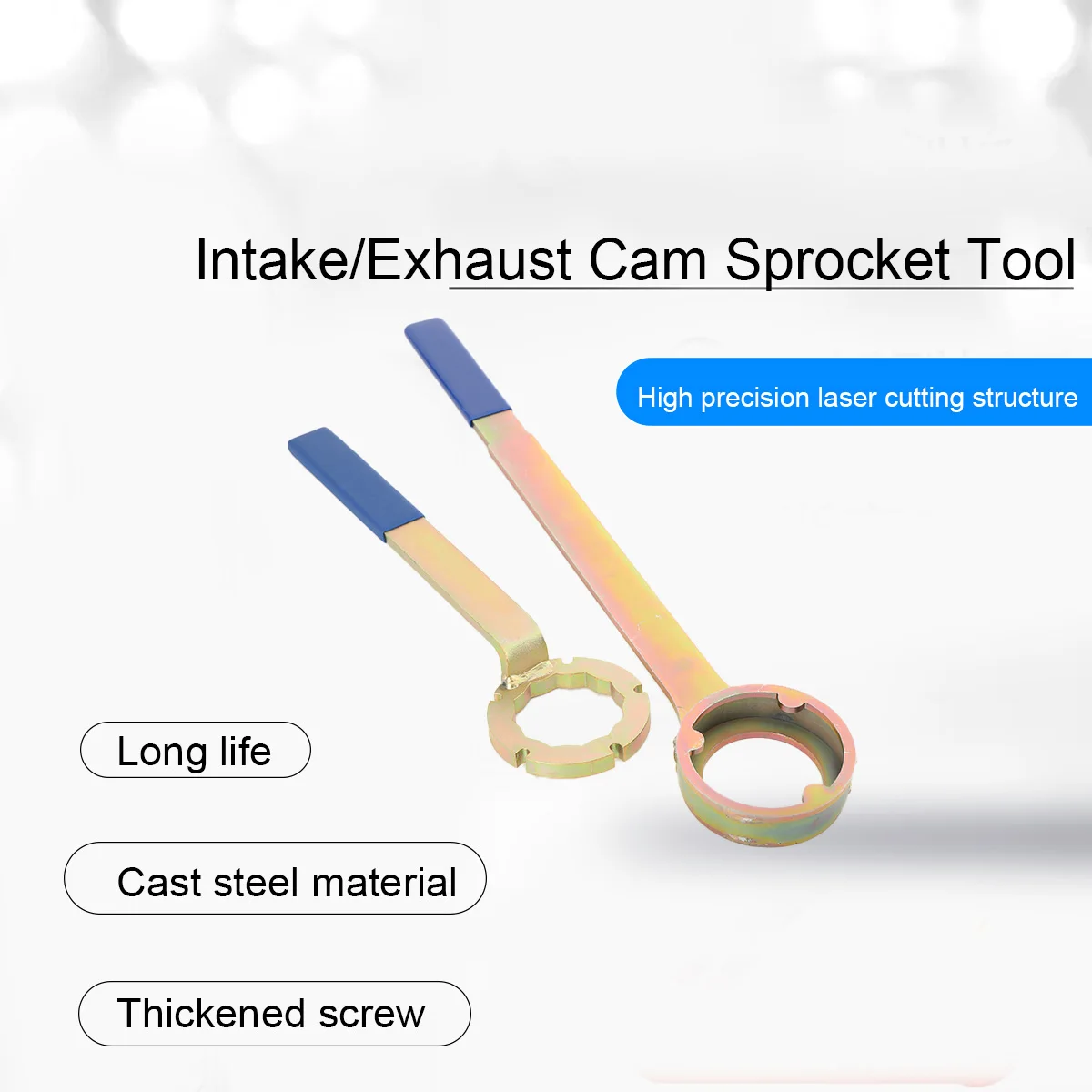 

2Pcs/Set Intake/Exhaust Cam Sprocket Install and Remove Wrench Tool Engine Timing Belt Removal Installation Tool Set