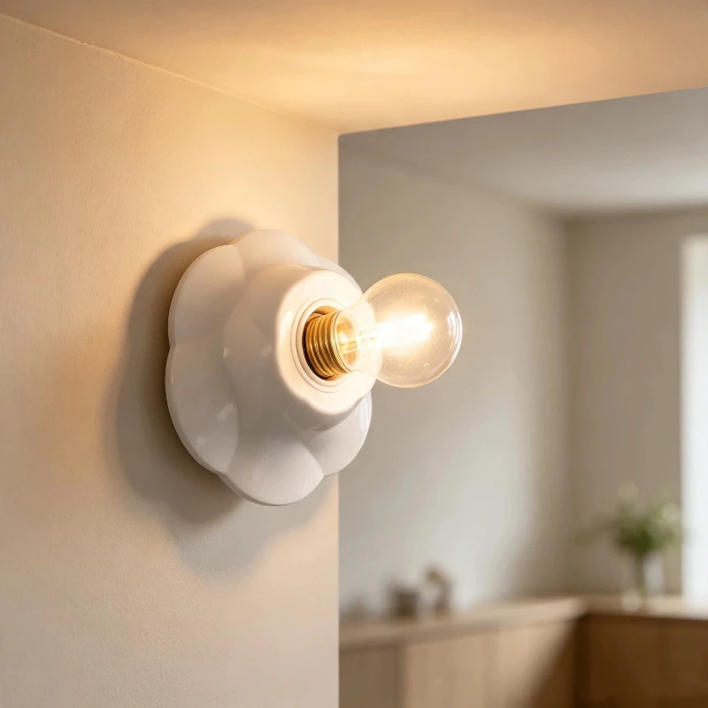 E27 Rose Pattern Pendant Lamp Holder White Fixed Base Socket Suitable for Home Cafe Bar Interior Lighting Decor