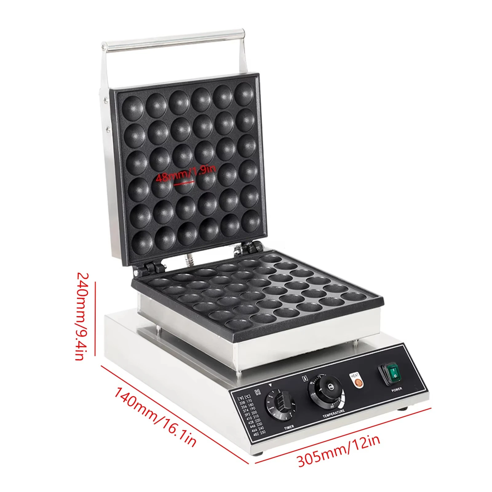 Mini Dutch Pancake Maker Non-Stick Stainless Steel Dorayaki Baker Machine for Gifts Option