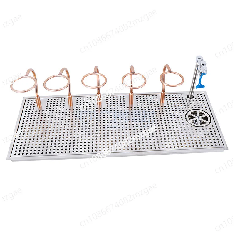 Coffee shop hand-brewed coffee console, commercial milk tea shop cleaner, water purification push cup faucet cup holder