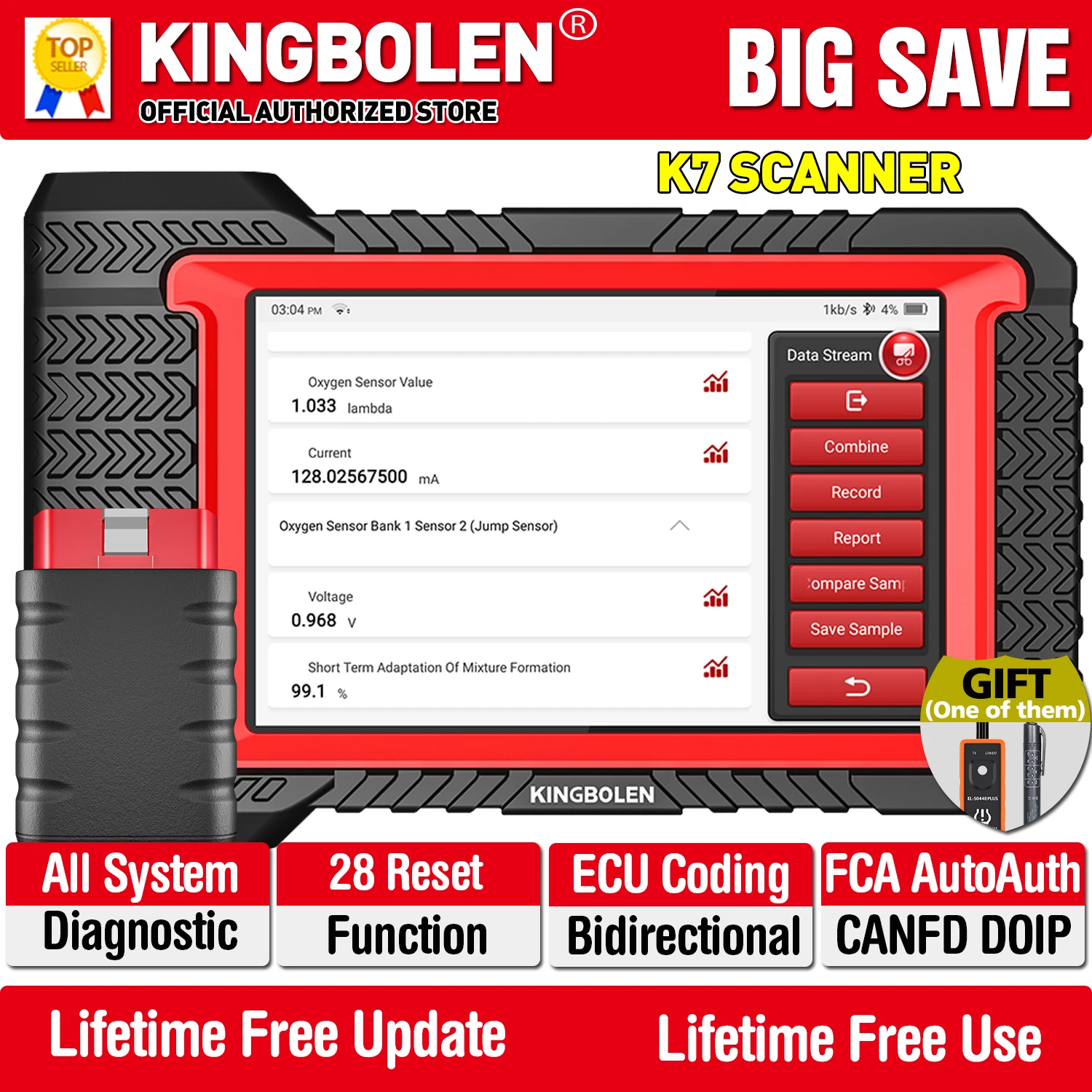 مُسَوِّغات تقييم KINGBOLEN K7: أداة تشخيصية متعددة الوظائف بتحديثات مجانية مدى الحياة