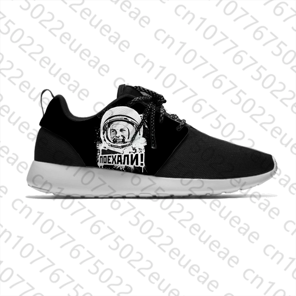 Yuri Gagarin USSR CCCP Soviet Union Fashion Funny Sport Running Shoes Casual Breathable Lightweight 3D Print Men Women Sneakers