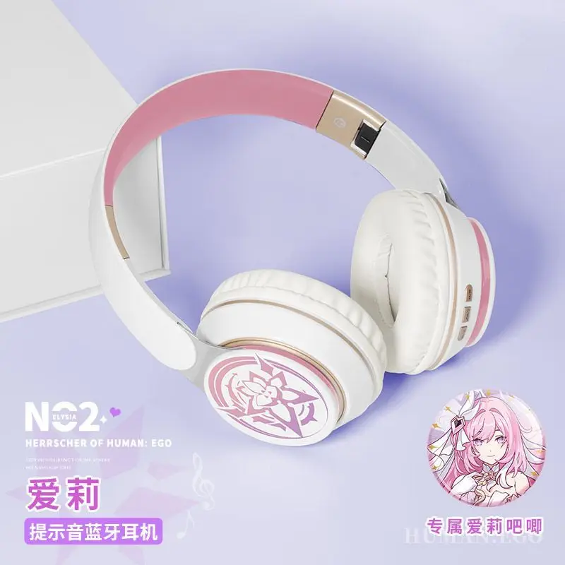 

Беспроводные наушники Honkai Impact 3 Elysia (Элисия) для игр и аниме, HIFI Bluetooth-гарнитура, косплей, с активным шумоподавлением, подарок