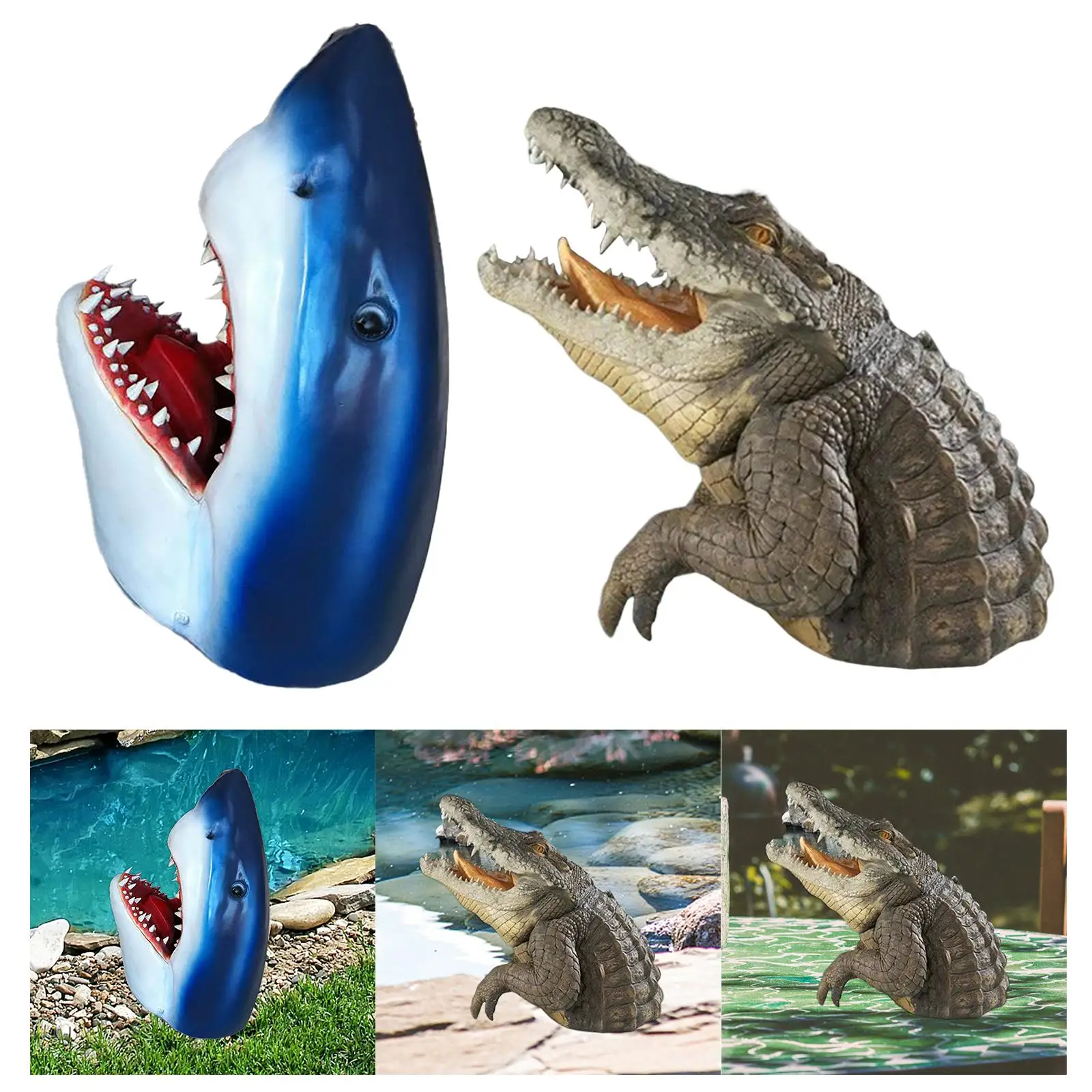 

Landscape Sculpture Animal Figurines Ornament Craft Collection Artwork Garden