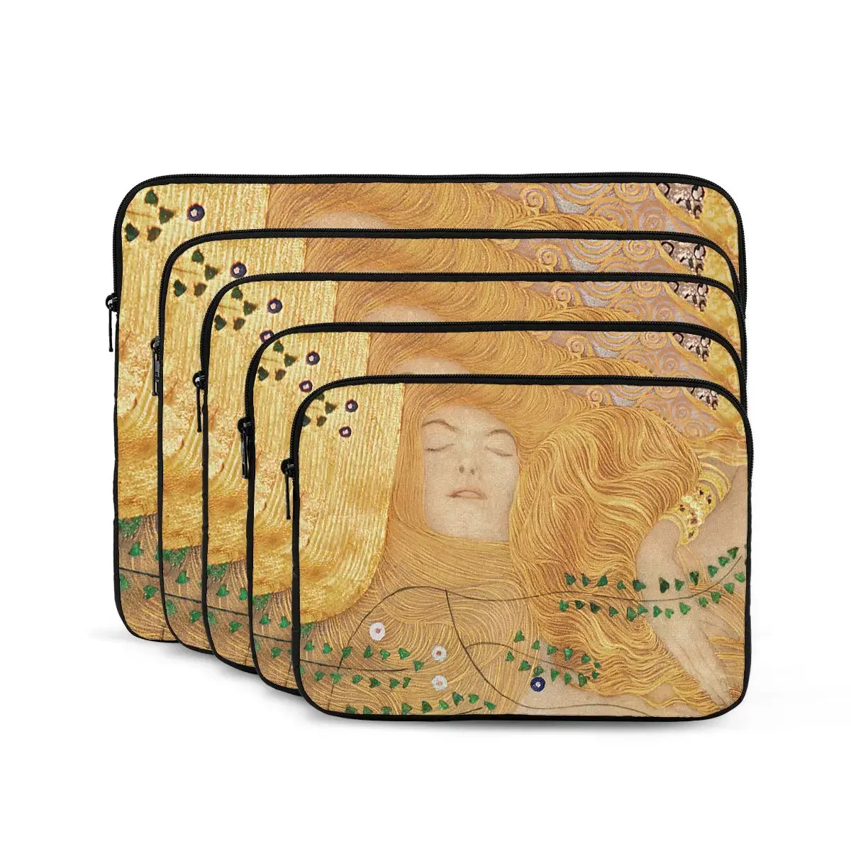 Gustav Klimt,Detail Of Water Serpents Computer ipad Laptop Cover Case17 15 13 12 10 Inch Laptop Sleeve Bag Portable Cover