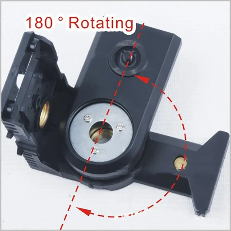 Magnet L-shape Bracket Stand For Laser Level Support 180 Degree Rotating Magnetic Pivoting Base for Wall & Ceiling Mount Bracket