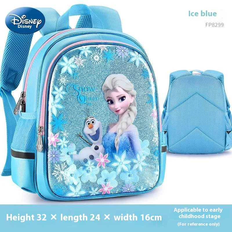 

Disney Frozen Princess Elsa Schoolbag For Girls 4-6 Years Old Kindergarten Lightweight Backpack With Adjustable Shoulder Strap
