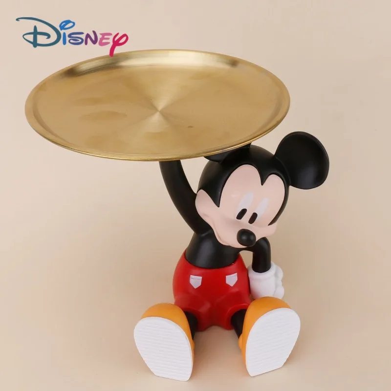 

Disney Mickey Mouse Ornament Cartoon Cute Door Key Storage Tray PVC Welcome Home Living Room Desktop Decoration New Home Gift
