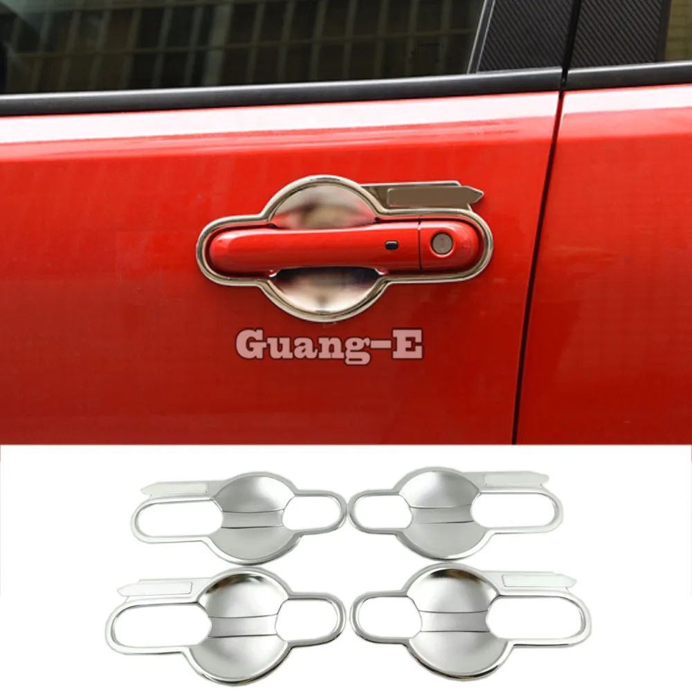 Car Body Cover Detector Trims ABS Chrome External Door Bowl Stick Lamp Frame Armrest For Jeep Renegade 2017 2018 2019 2020