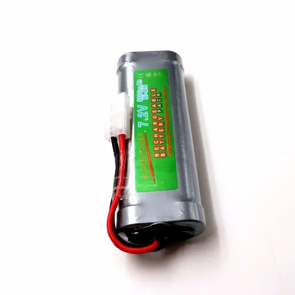 

6800mAh 7.2v NiMh RC Toy Battery Flat Racing car replacement battery for RC Airplane Helicopter Boat,With Tamiya Connectors lerp