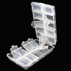 16.5 x 10 x 4cm 20 Compartments Plastic Fishing Tackle Box for Fishing Lures Baits / Hooks Storage, Transparent Fishing Case