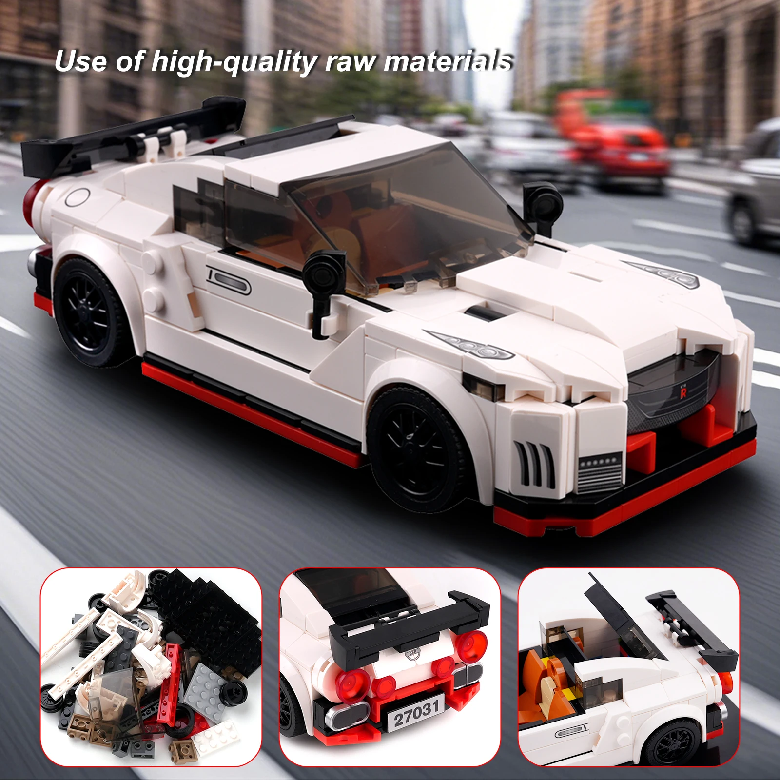 Mould King 27031S Mini Car Series 356 PCS Building Blocks DIY Assembly Model Kit Creative Educational Toy Gift for Adults & Kids
