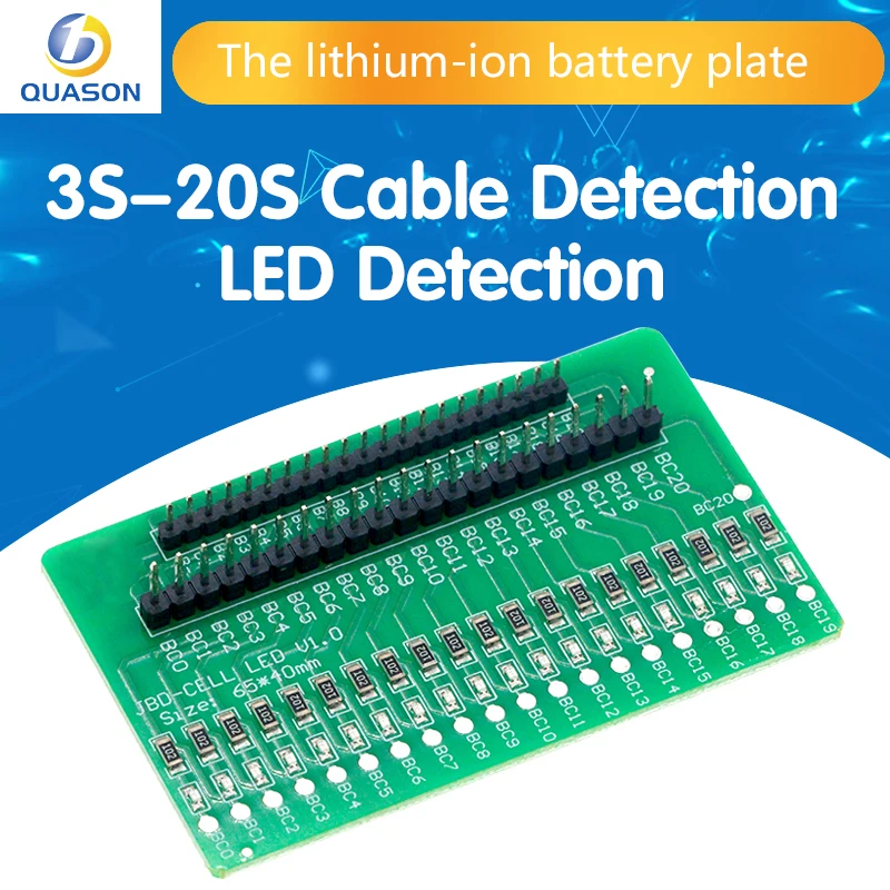 3S-20S Li-ion Lithium Battery Protection Board Line Tester LED Detection 4S 5S 6S 7S 8S 9S 10S 11S 12S 13S 14S 15S 16S Cells