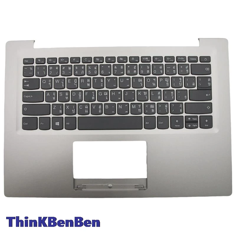 TH Thai Mineral Gray Keyboard Upper Case Palmrest Shell Cover For Lenovo S130 14 130s 14 14IGM 120s 14 14IAP Winbook 5CB0P23688