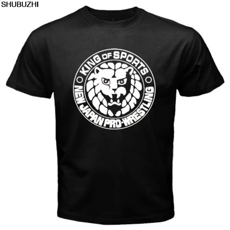Новая Японская Профессиональная футболка с логотипом NJPW для боевых искусств, Мужская черная футболка, размер S-3XL, крутая повседневная мужская футболка унисекс, новинка sbz1199